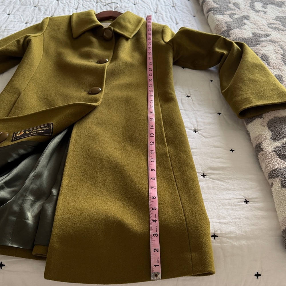 Fleurette olive Women's Coat - Picture 9 of 12